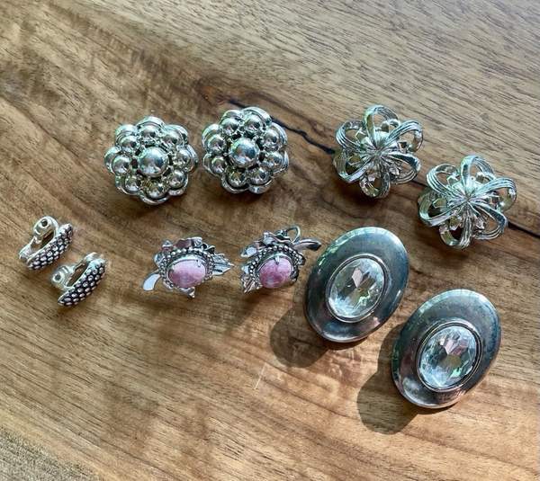 Vintage silver earrings collection